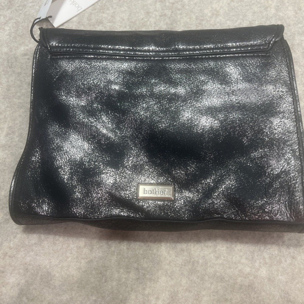 Botkier Calie Crossbody Clutch Medium Bag Gun Metal NWT Stunning Modern - Picture 5 of 16